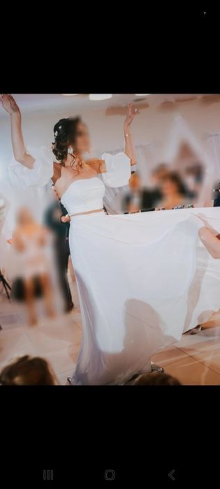 Suknia ślubna dwuczęściowa