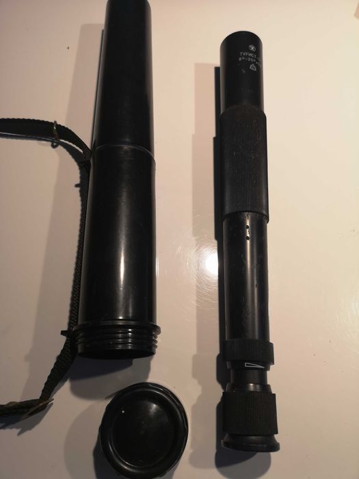 Stara rosyjska luneta TURIST - P 8x20x32 dla kolekcjonera