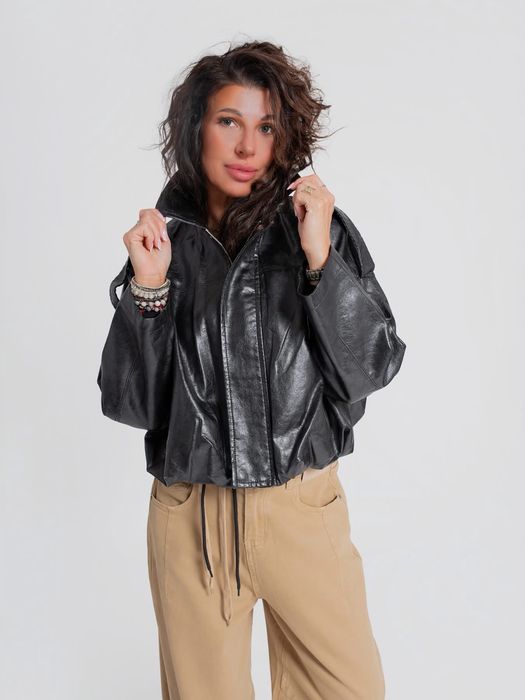 Bastet fashion kurtka ramoneska bomberka eko skora M