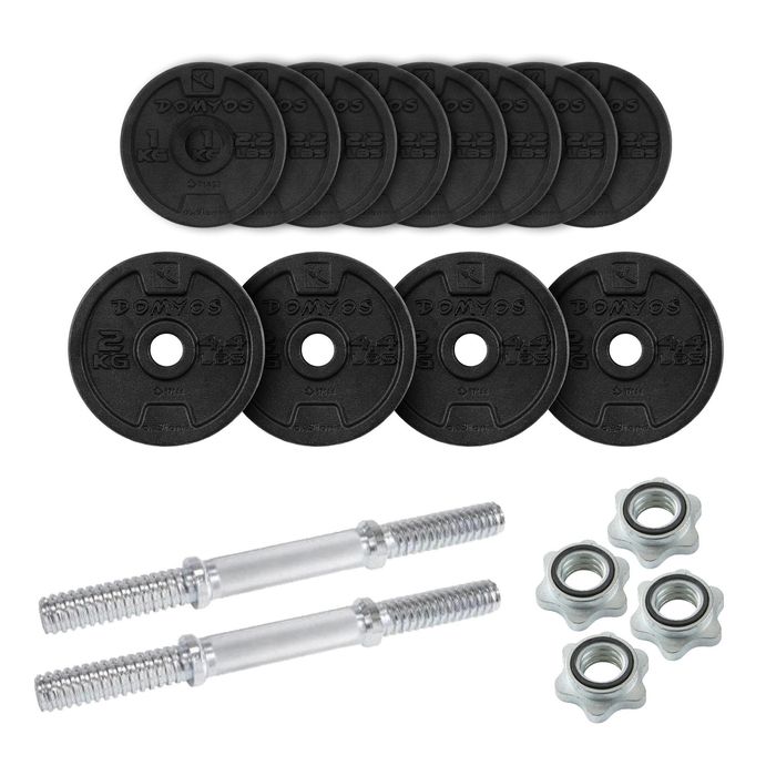 Halteres Musculação 20kg Disco Ferro Fundido Parcialmente Reciclado