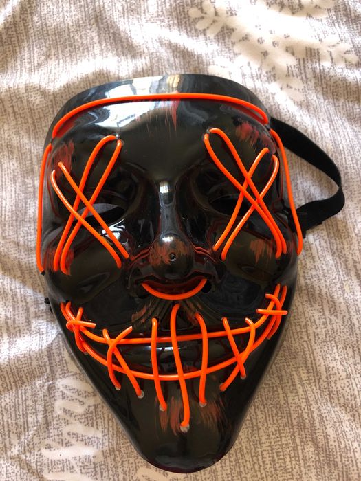 Máscara Halloween/Carnaval nova LED