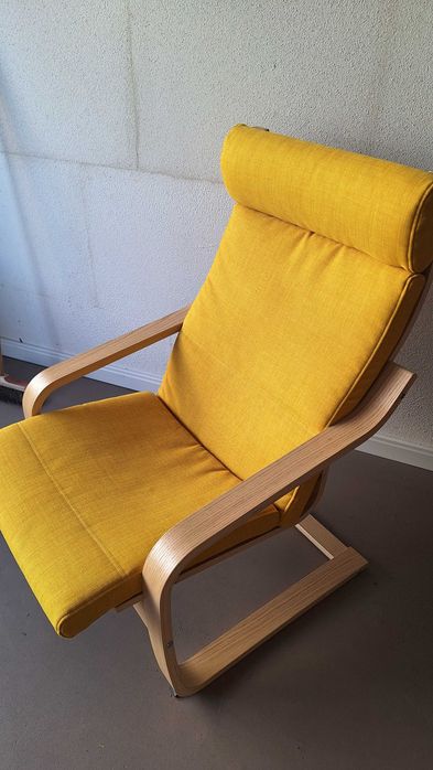 Fotel Ikea POÄNG żółty