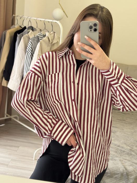 Сорочка жіноча в полоску