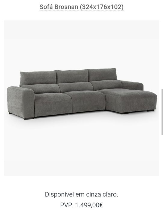 Sofá Chaise Longue Gato Preto Brosnan