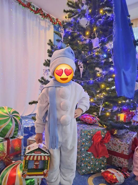 Костюм сніговичка на зріст 98-104