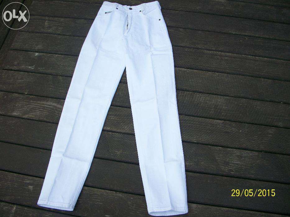 sprzedam nowe biale spodnie damskie jeans rozmiar 34 i 36