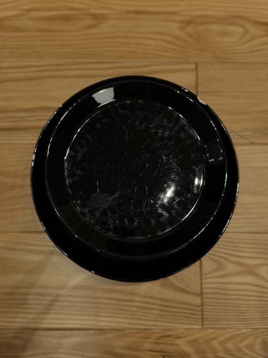 Czarne talerze H&M Home 6x duży, 5x mały