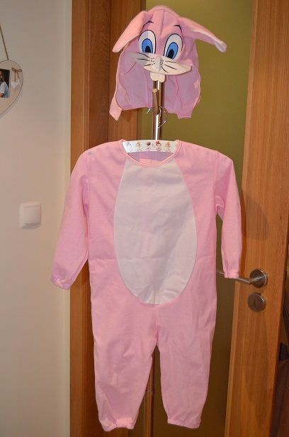 disfarce coelho rosa bebé 1-2 anos