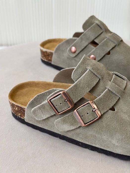 Шльопанці в стилі Birkenstock  40 р Натуральний замш  1745 грн