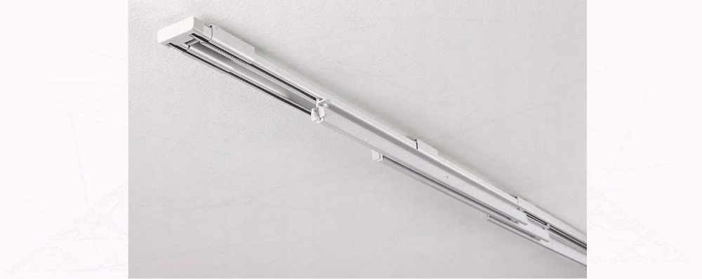 Szyna sufitowa trzytorowa 140-225 cm Aluminium