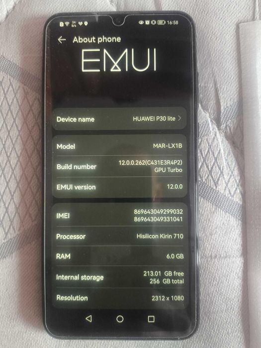 Smartphone huawei P30 lite 6gb 256gb
