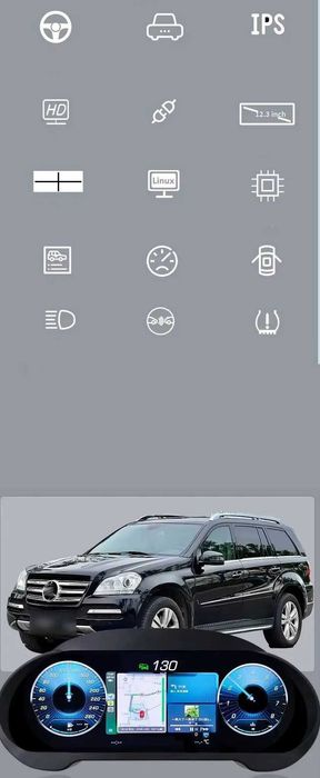 Wirtualny Kokpit Zegary Liczniki Cyfrowe Digital Cluster Mercedes ML W166 GL X166 GLE GLS SYSTEM Harman Kardon