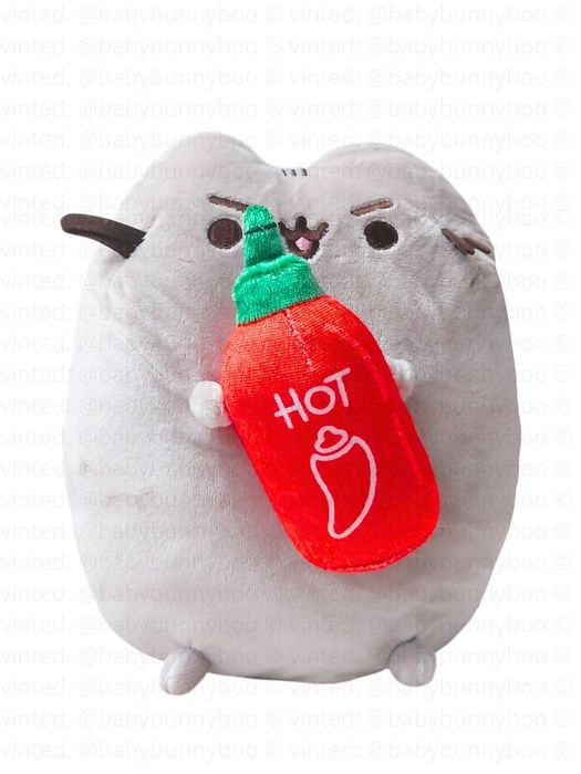 Maskotka Pusheen z butelką ostrego sosu Unikat