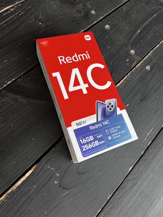 Smartfon Xiaomi Redmi 14C 8GB / 256GB 4G (LTE) czarny fabrycznie nowy
