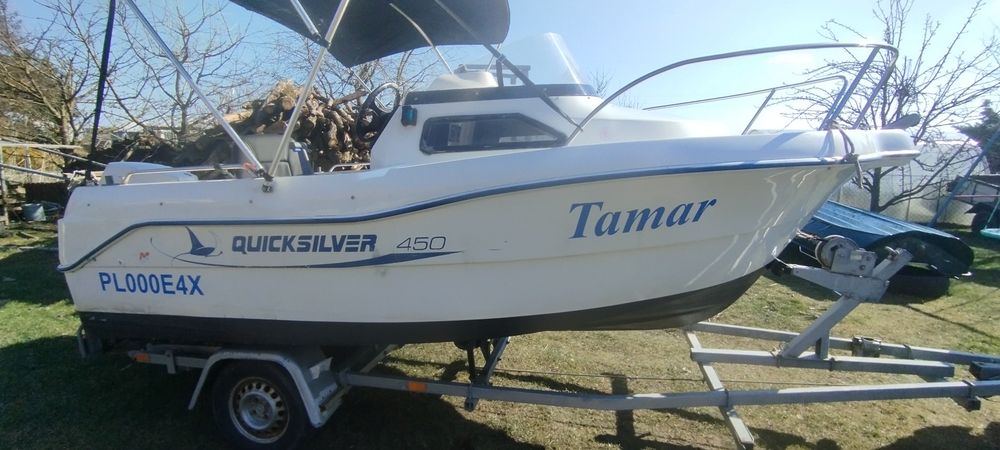Sprzedam łódź QuickSilver 450 z silnikiem 90km
