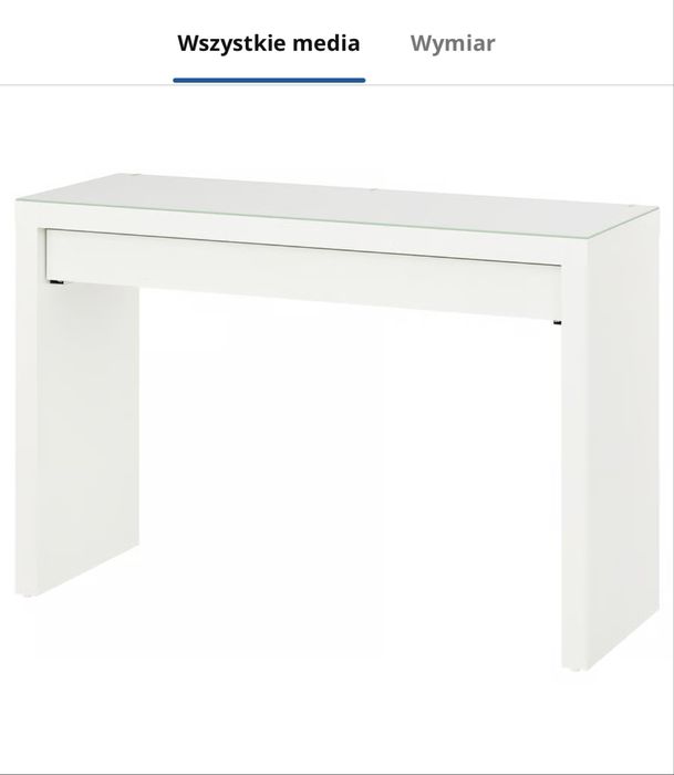 Toaletka+lustro MALM ikea