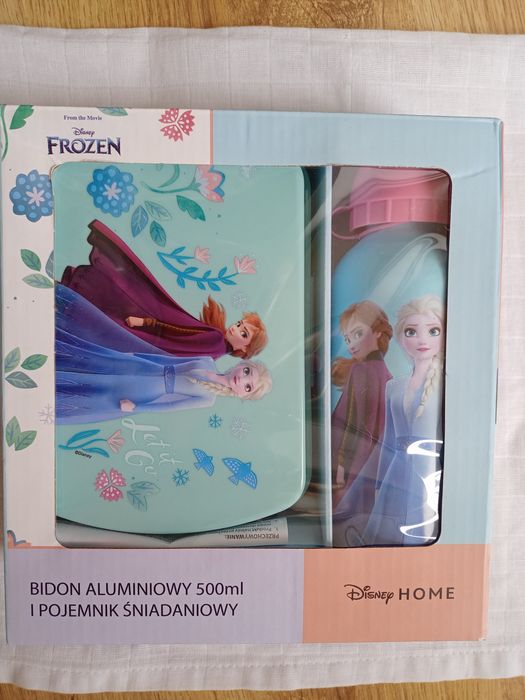 Zestaw śniadaniowy-bidon aluminiowy plus pojemnik .