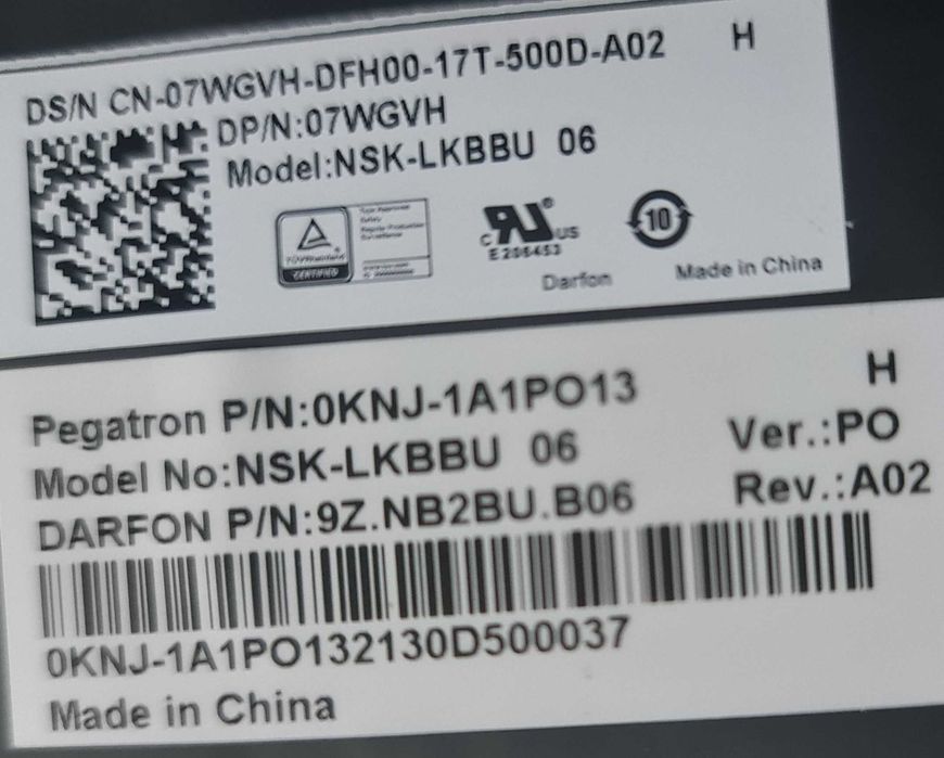 Dell Latitude 7212, 7220 Rugged Extreme Keyboard64752175176067123