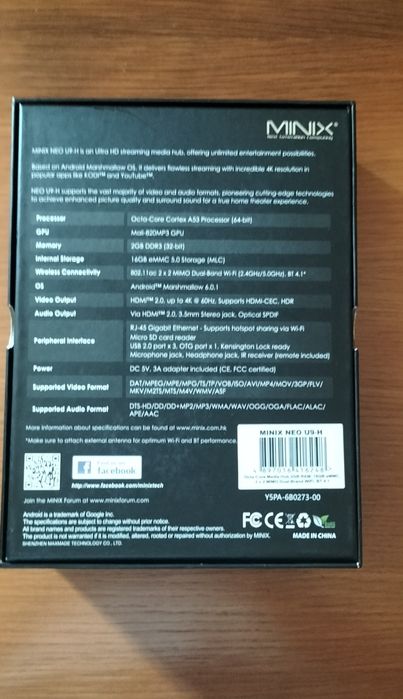 Box Minix neo u9-h + air mousse neo a3