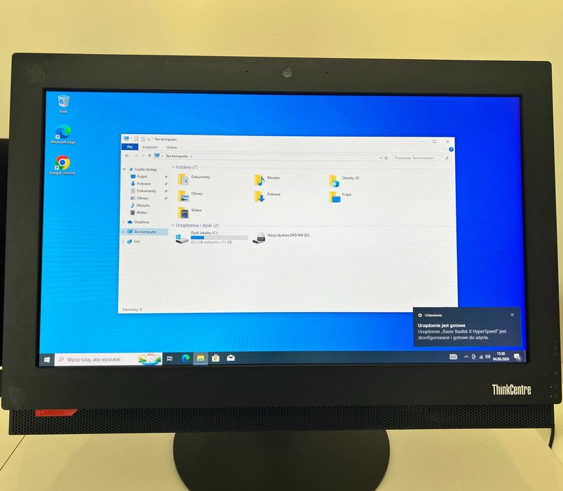 Lenovo ThinkCentre All-in-One i5-6500T / 8GB RAM / SSD /  Windows 10 Pro
