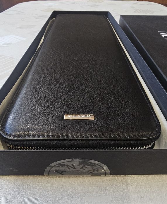 Стильний чохол Neri Karra для краваток та ювел.виробів, натуральна шкі