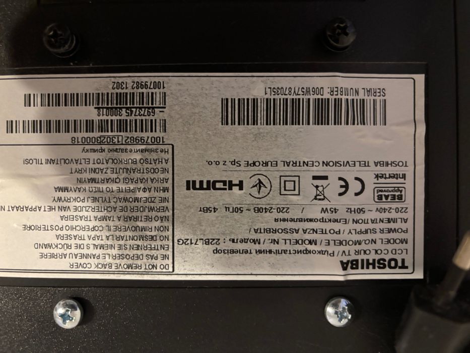 Telewizor Toshiba 22 cale