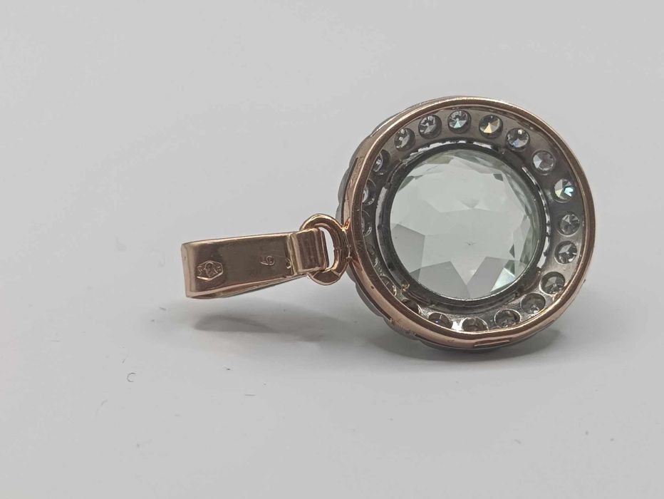 Cudowna zawieszka diamenty Złoto 583