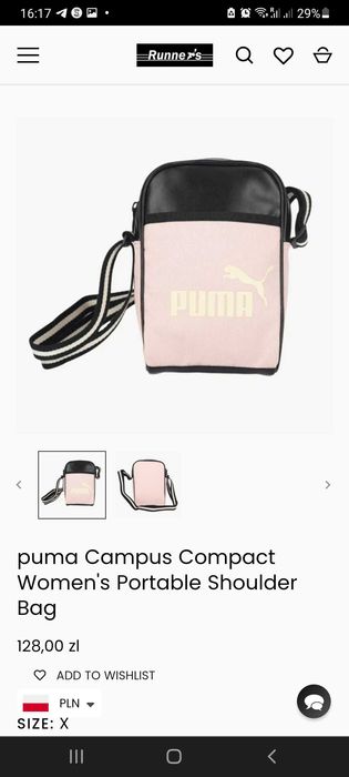 Puma Campus Compact Portable Messenger Bag