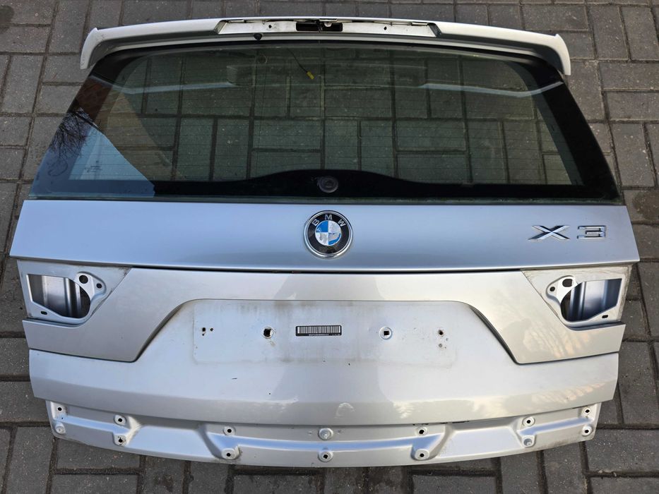 BMW X3 E83 Klapa Bagażnika Szyba Tył Org Lakier TITANSILBER 354/7