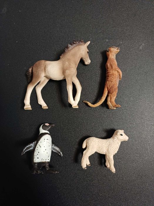 Schleich кінь осел свиня лоша овечка Papo пінгвін та сурікат