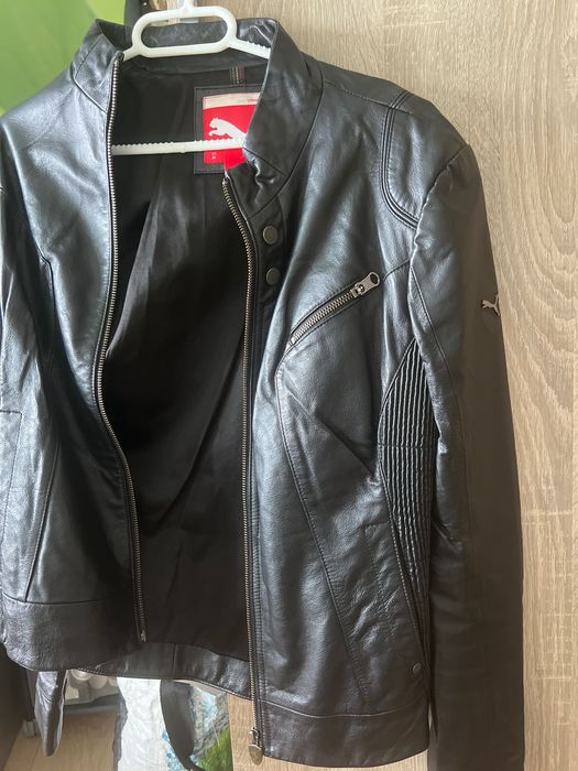 Шкіряна куртка Puma майже нова, розмір м