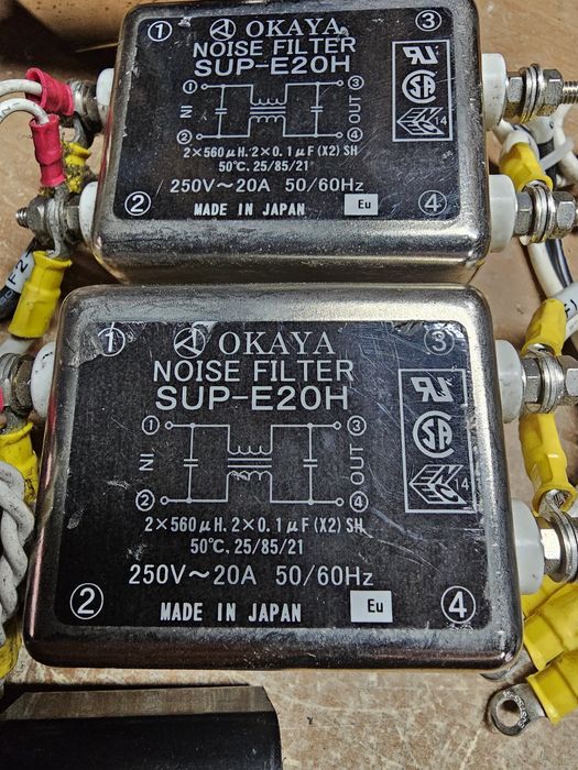 Filtr przeciwzakłóceniowy OKAYA SUP-E20H. 3 sztuki