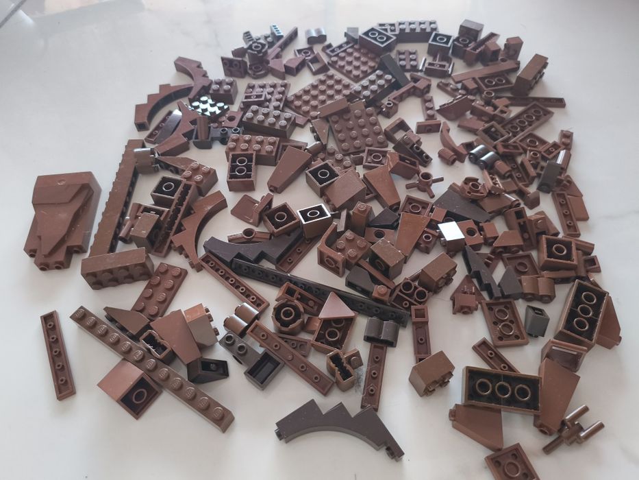 LEGO peças original cor castanho