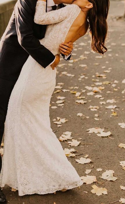 Suknia ślubna Anna Kara Jophiel boho koronkowa