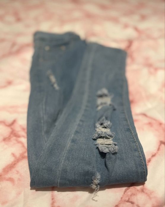 Calças de ganga azul