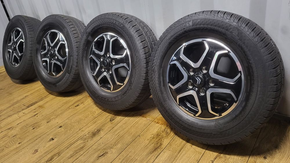 Felgi Koła Citroen 16" 5x130 z oponami 225/75 R16 CP Kamper Jumper Peugeot Boxer Fiat Ducato