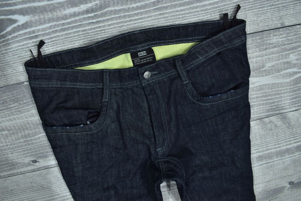 Highway Męskie Spodnie Jeansowe Motocyklowe Z Protektorami W36 L34