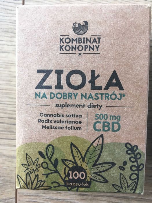 Ashwagandha KSM + Zioła CBD 500mg Kapsułki