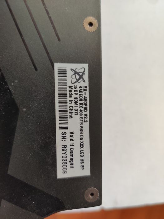 Відеокарта Radeon RX 480 GTR 8gb D5 ddr5 XFX