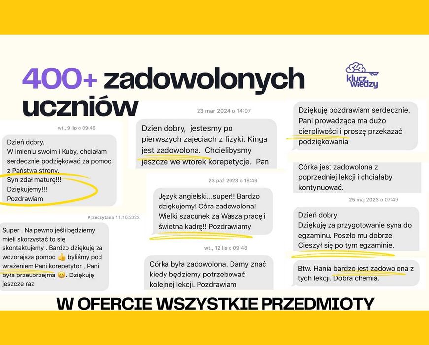 SKUTECZNE KOREPETYCJE | J. polski | Matura | Egzamin ósmoklasisty | Liceum | Szkoła podstawowa