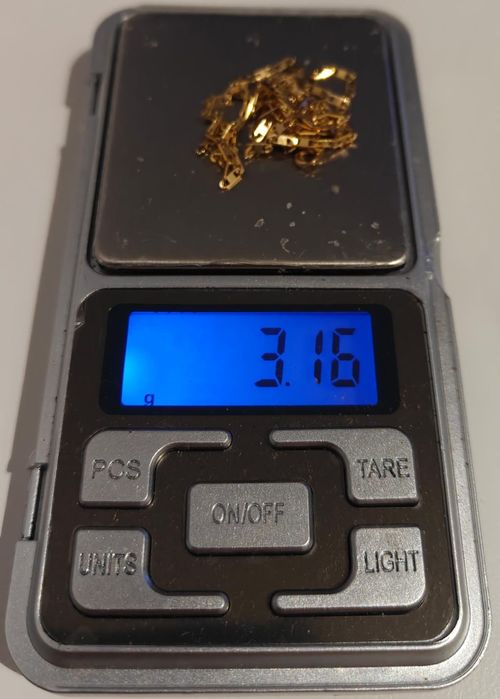 Złoty łańcuszek 50cm złoty 585 jak nowy