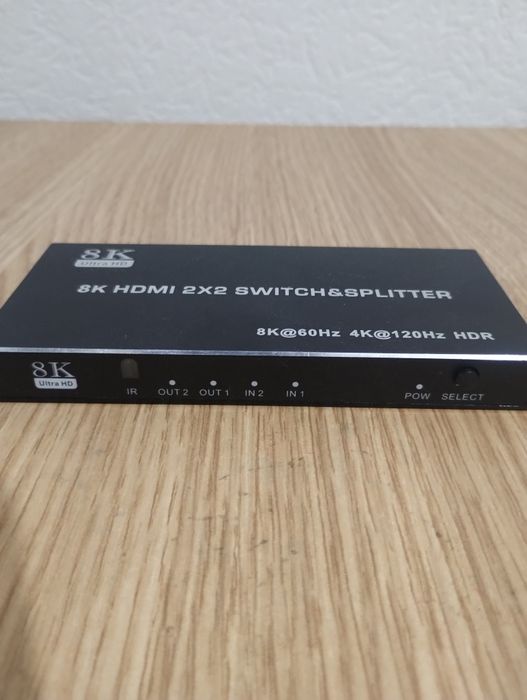 8K HDMI 2x2 Switch & Splitter – Ultra HD