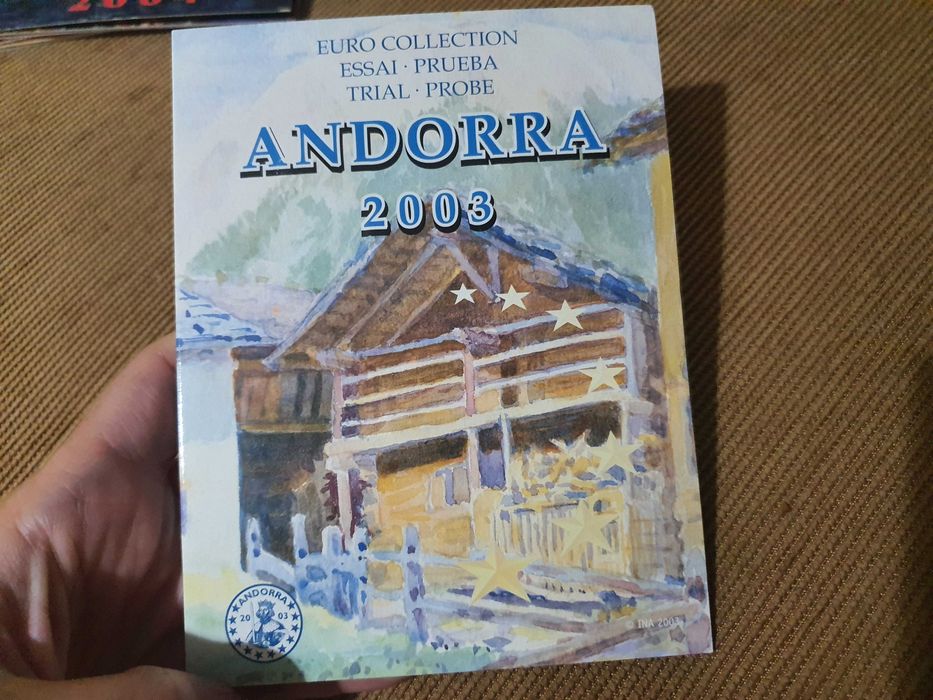 2003 Andorra Proof Euro Coin Set Collection