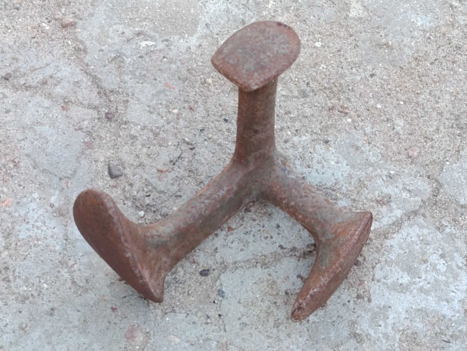 Forma bigorna sapateiro antiga em ferro