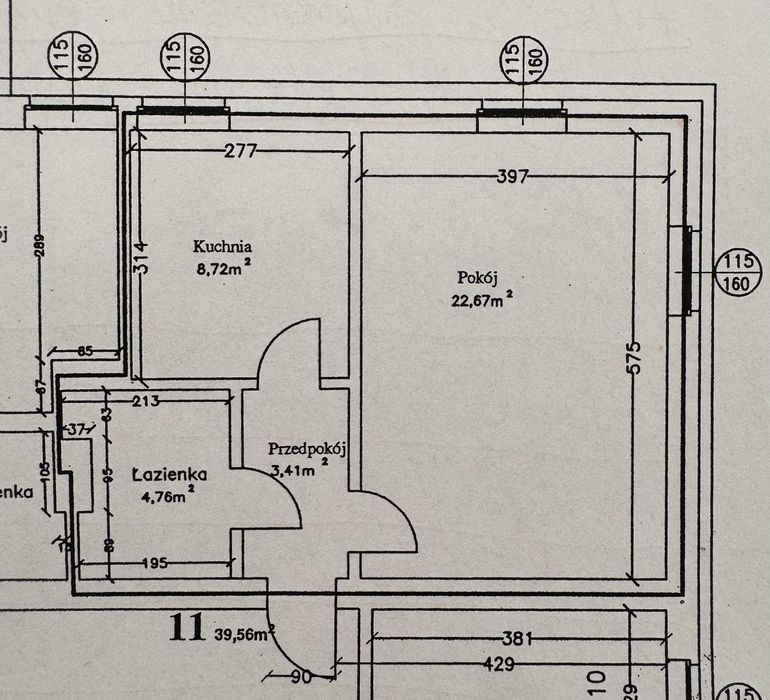 Mieszkanie na I piętrze