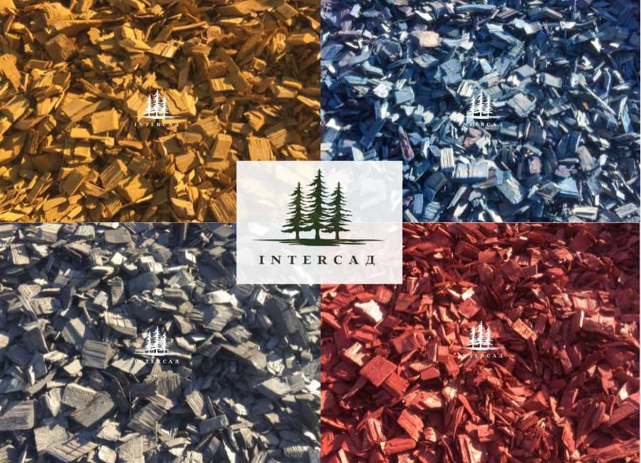 Кора, Мульча, Щепа декоративная, Щепа крашеная, ТОРФ