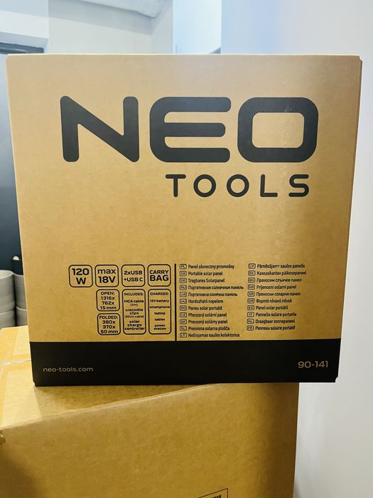 Neo Tools Panel słoneczny, przenośny, ładowarka 120W