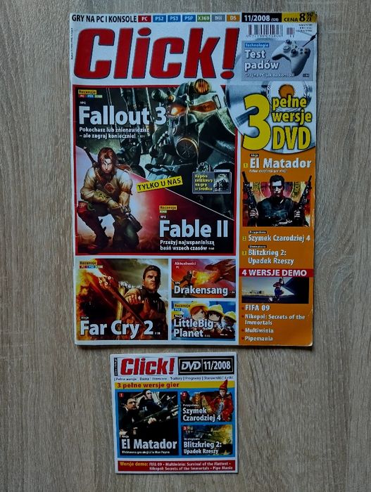 Magazyn Click 11/2008 wraz z płytą DVD