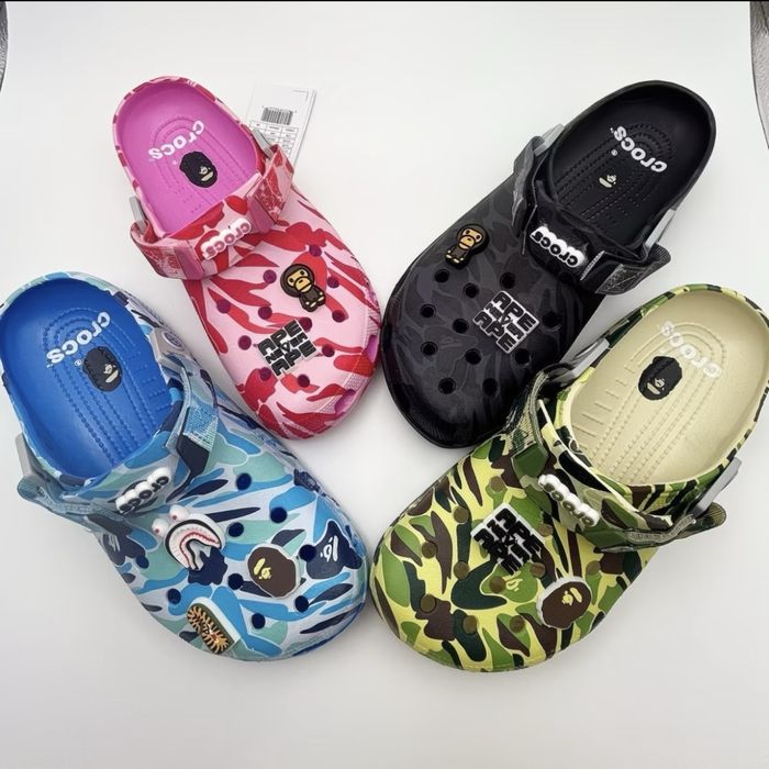 БЕЗ ПЕРЕДОПЛАТИ! Crocs bape крокс бейп крокси кроксы бейп