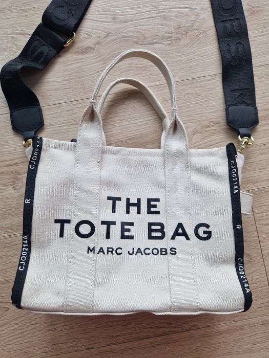 Torebka The Small Tote Marc Jacobs kremowa small